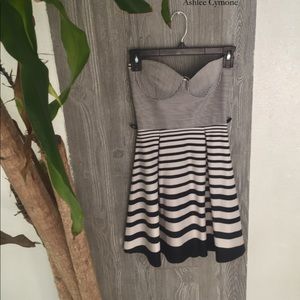 Strapless mini cocktail dress!